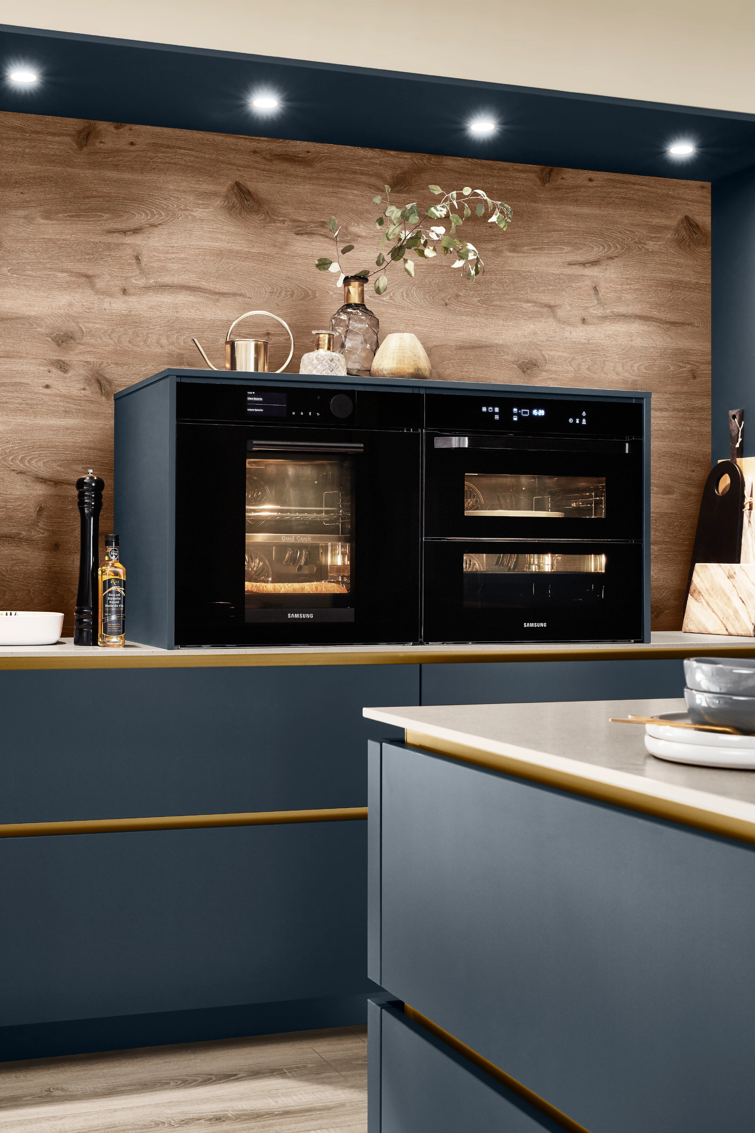 Divine Fjord blue kitchen detail